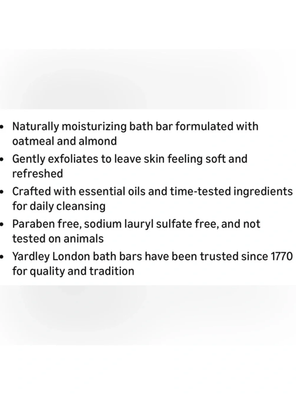 Yardley Of London Oatmeal and Almond Nourishing Bath Bar Luxury Beauty Soap 2 Pk